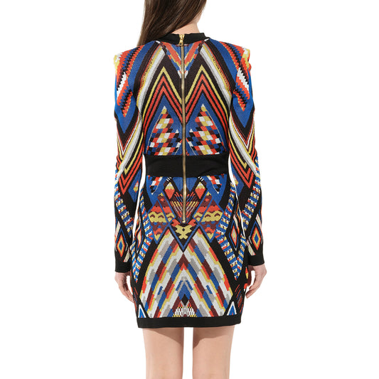 Balmain Knit Dress in Org