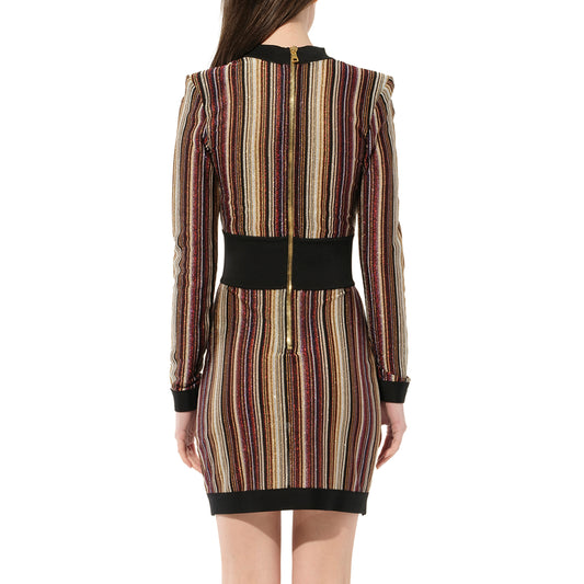 Balmain Knit Dress in Red