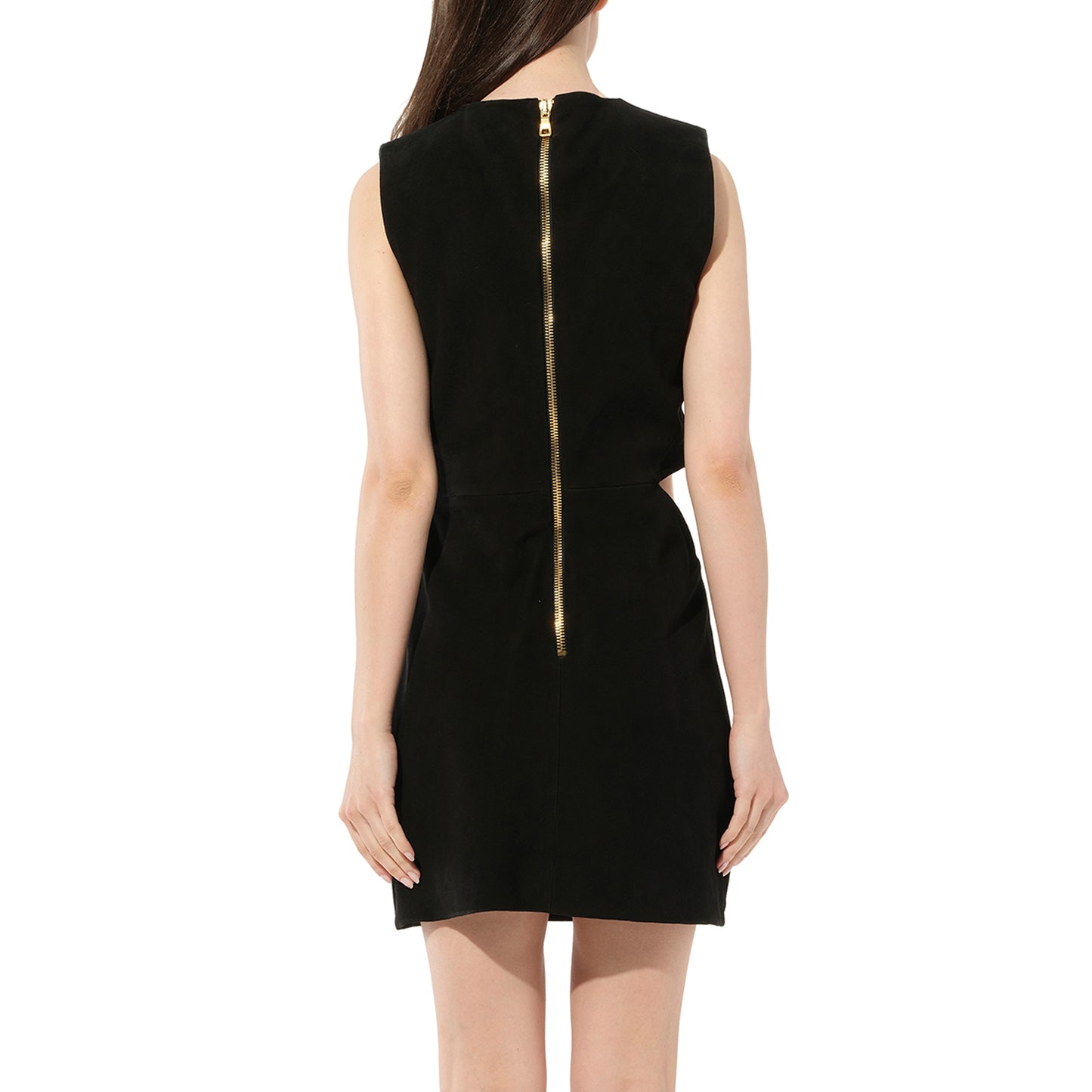 Balmain Leather Dress in Black