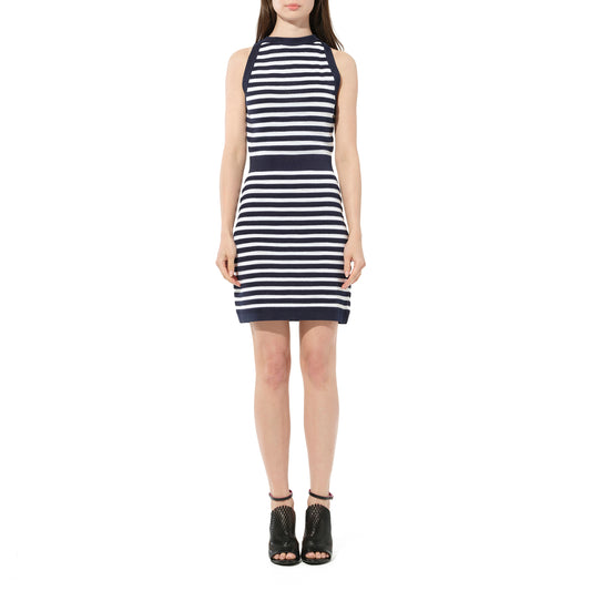 Balmain Striped Flared Dress