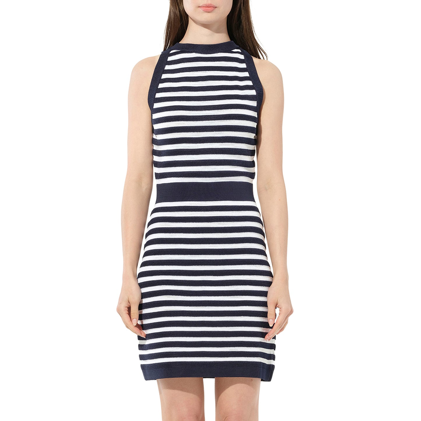 Balmain Striped Flared Dress