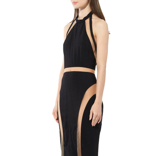 Balmain Woven Dress in Black