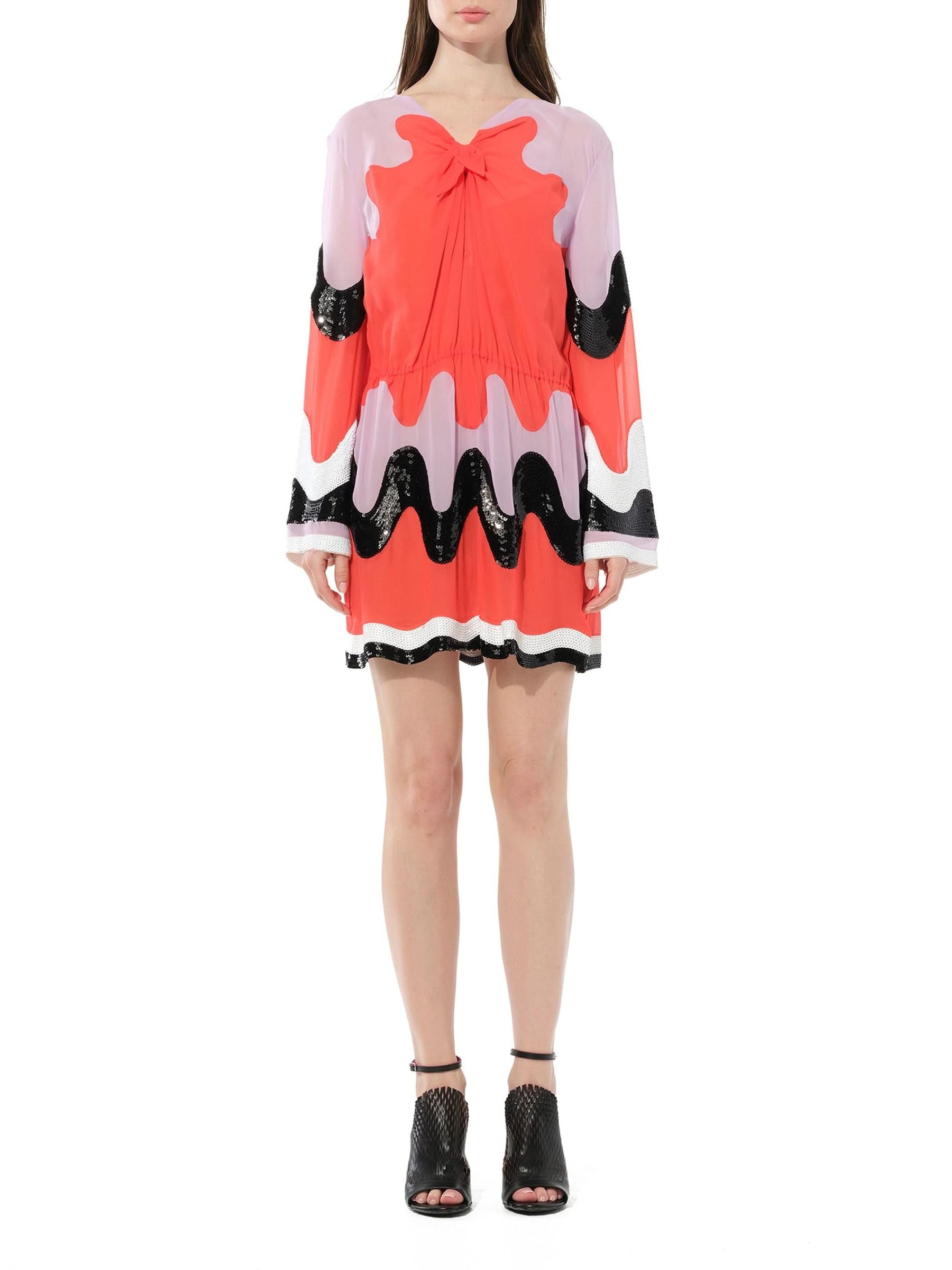 Belted Dress in Multicolor