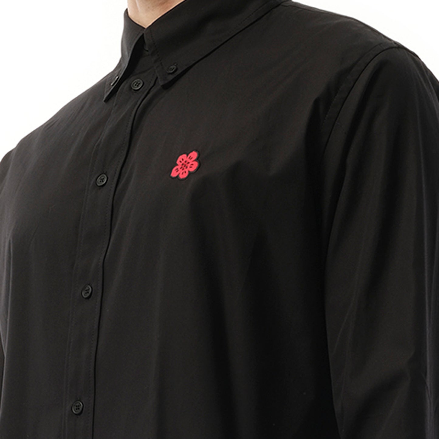 Boke Flower Crest Shirt in Black