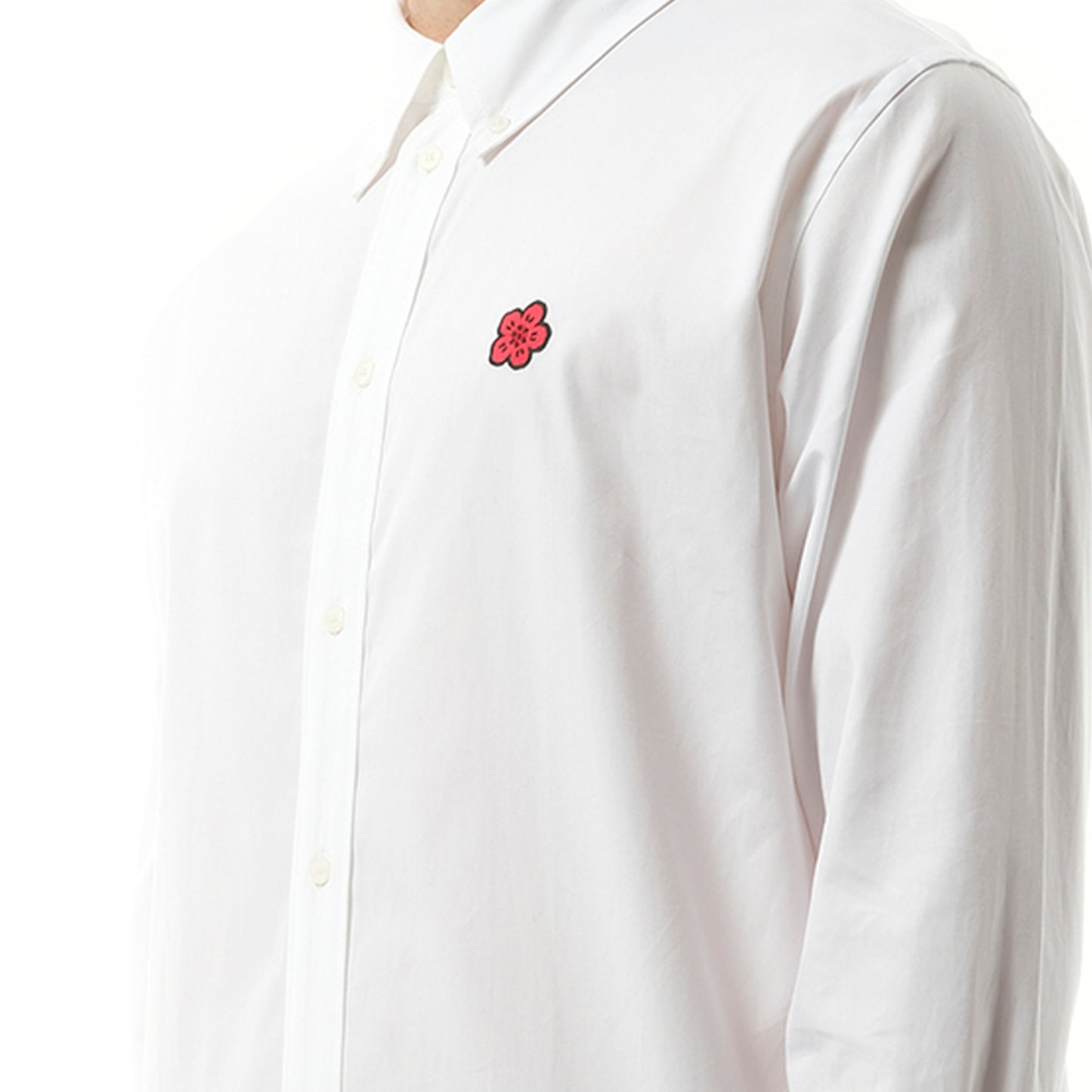 Boke Flower Crest Shirt in White