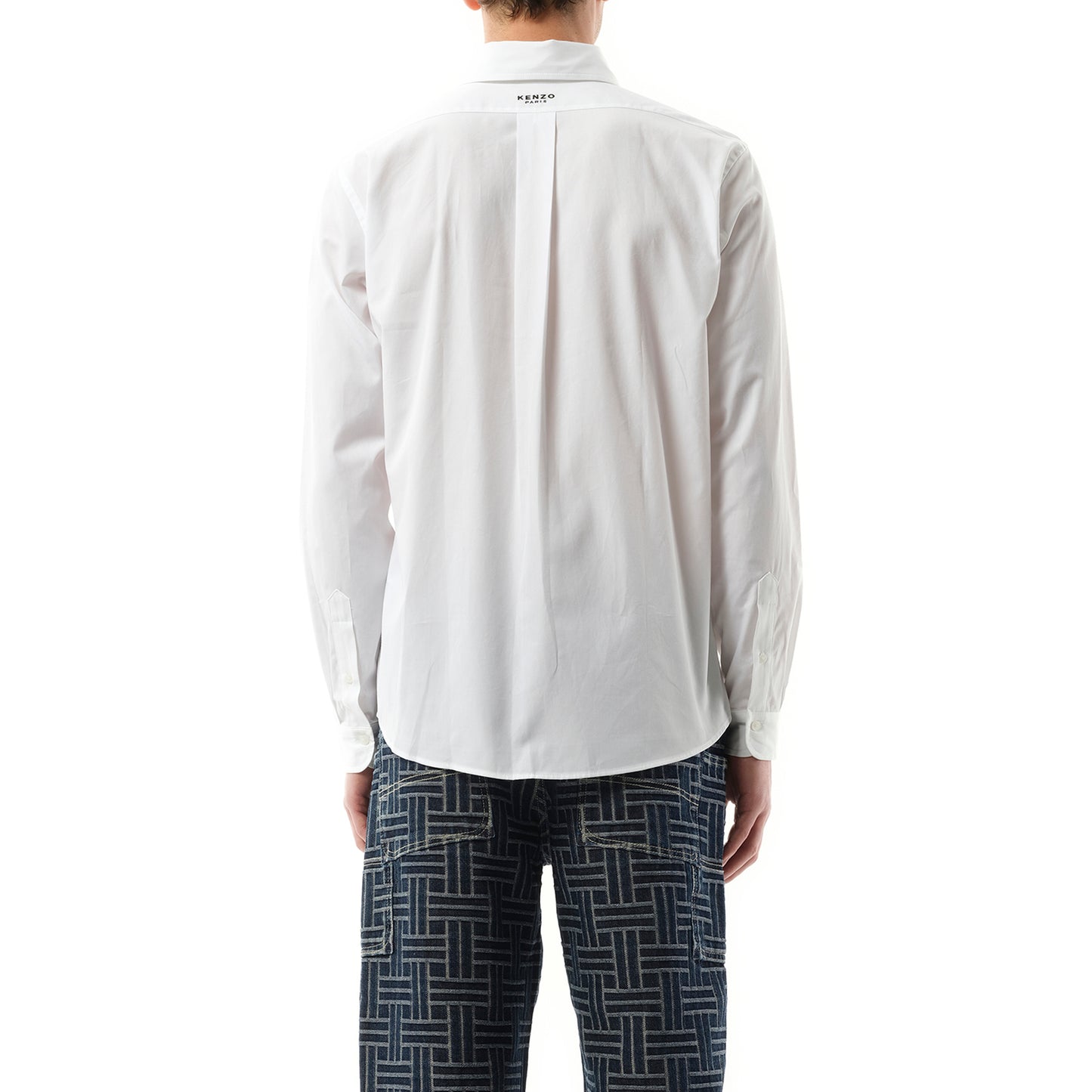 Boke Flower Crest Shirt in White