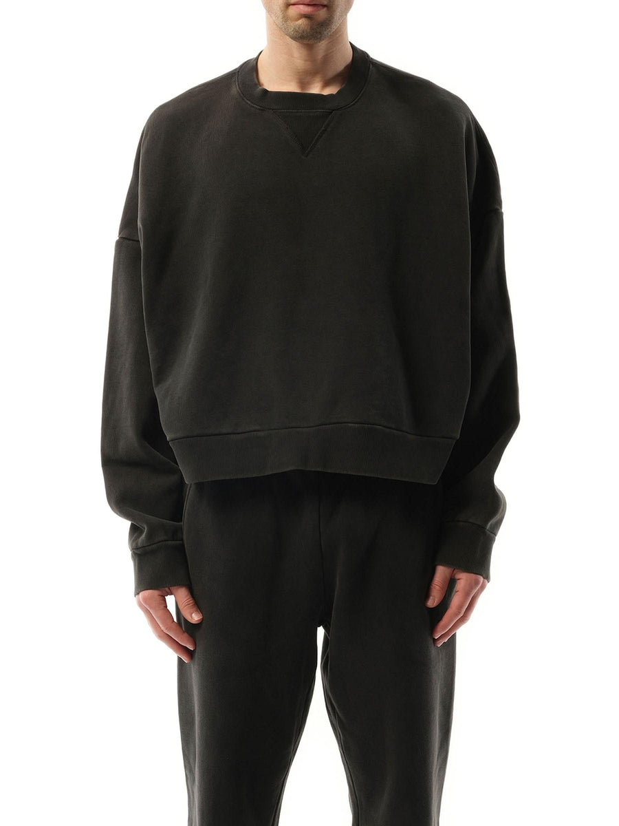 Entire Studios Box Sweatshirt in Washed Black