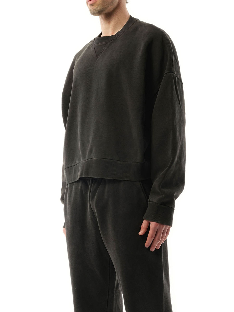 Entire Studios Box Sweatshirt in Washed Black