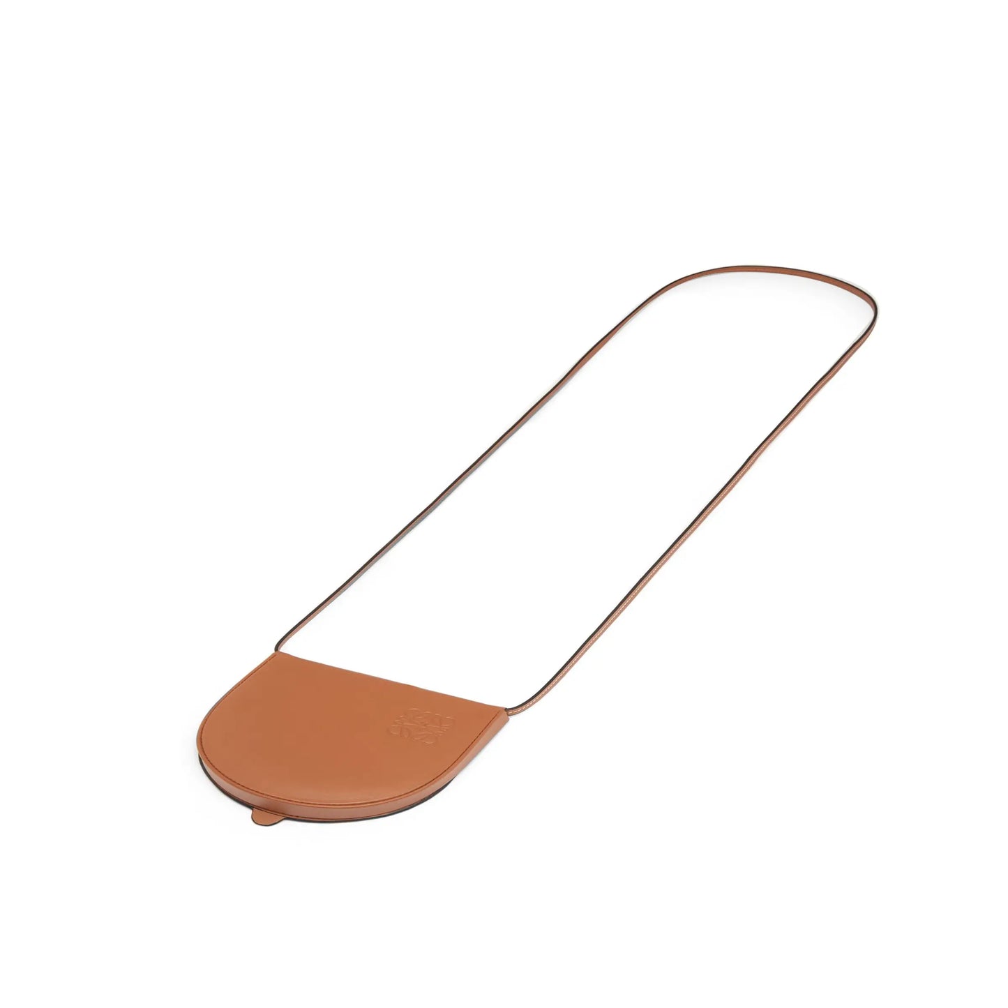 Small Heel Pouch in Soft Calfskin in Tan