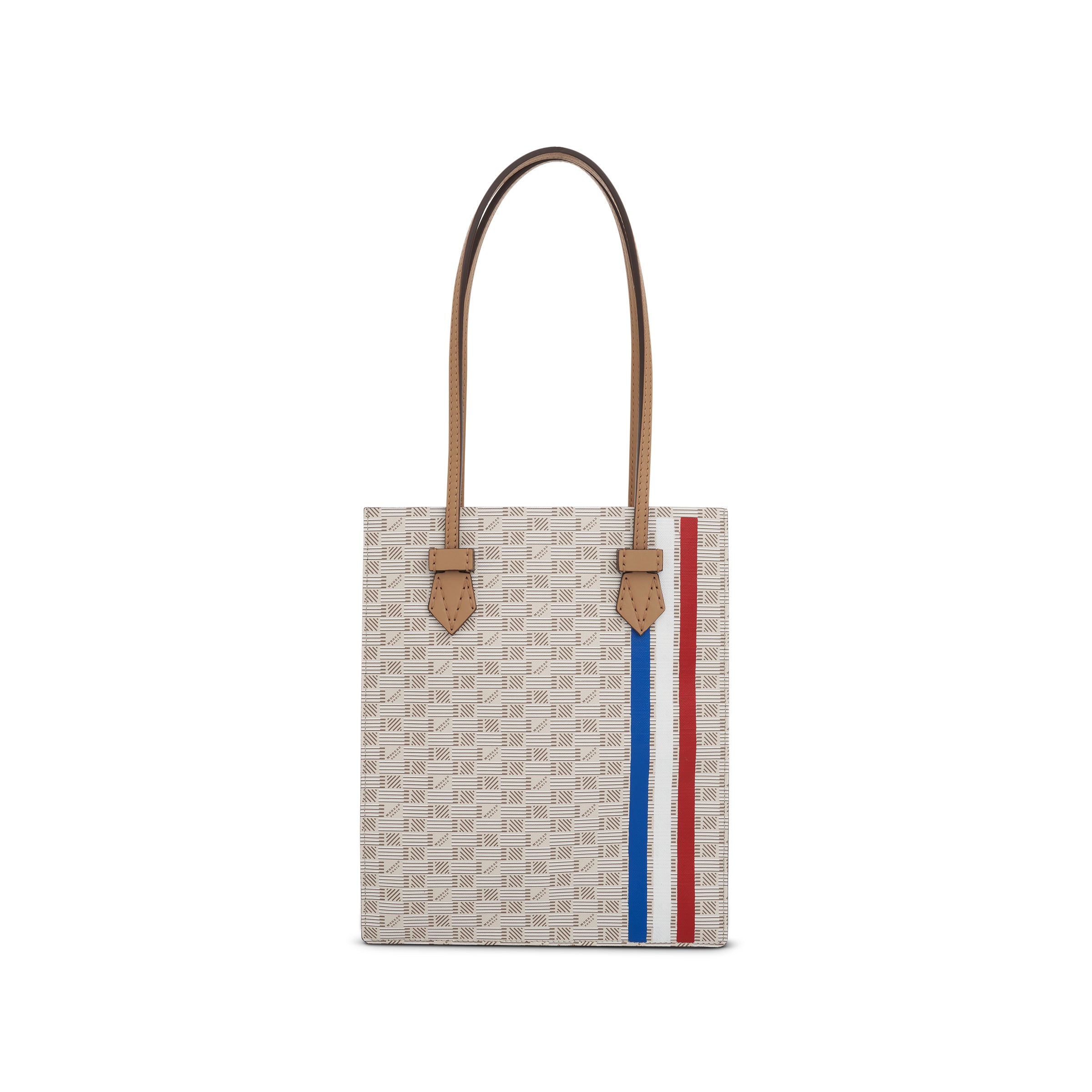 Cannes Vertical Tote GM with Stripes in Champagne