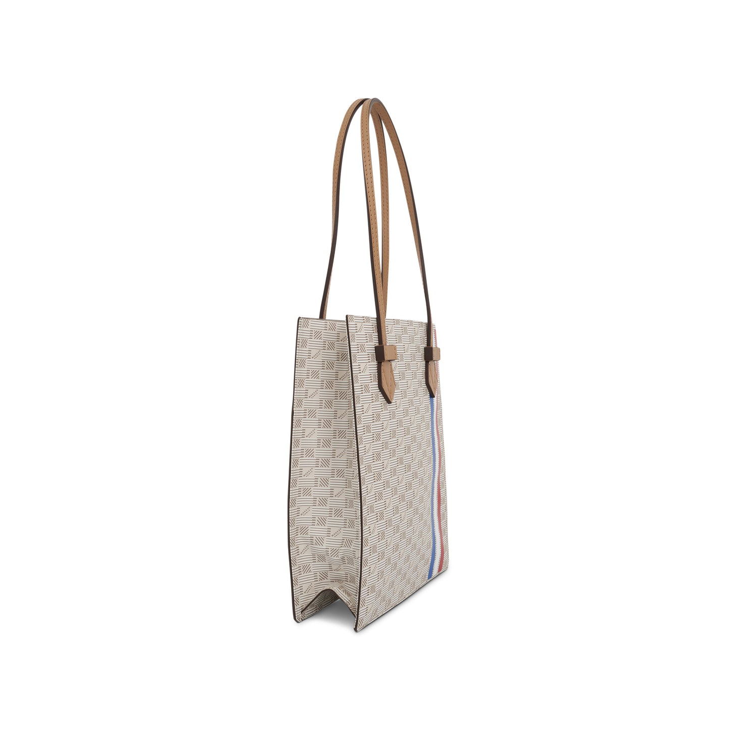 Cannes Vertical Tote GM with Stripes in Champagne