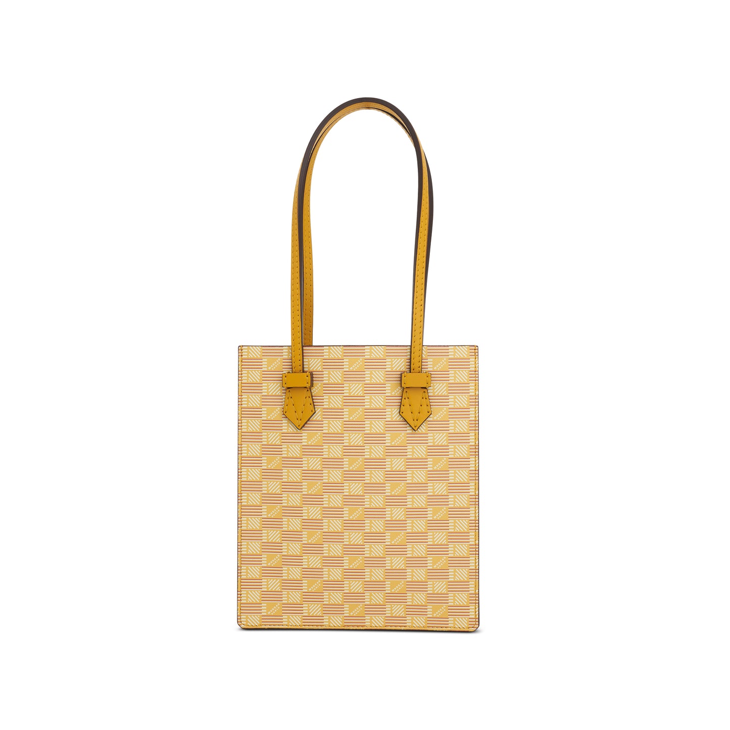 Cannes Vertical Tote MM with Stripes in Yellow