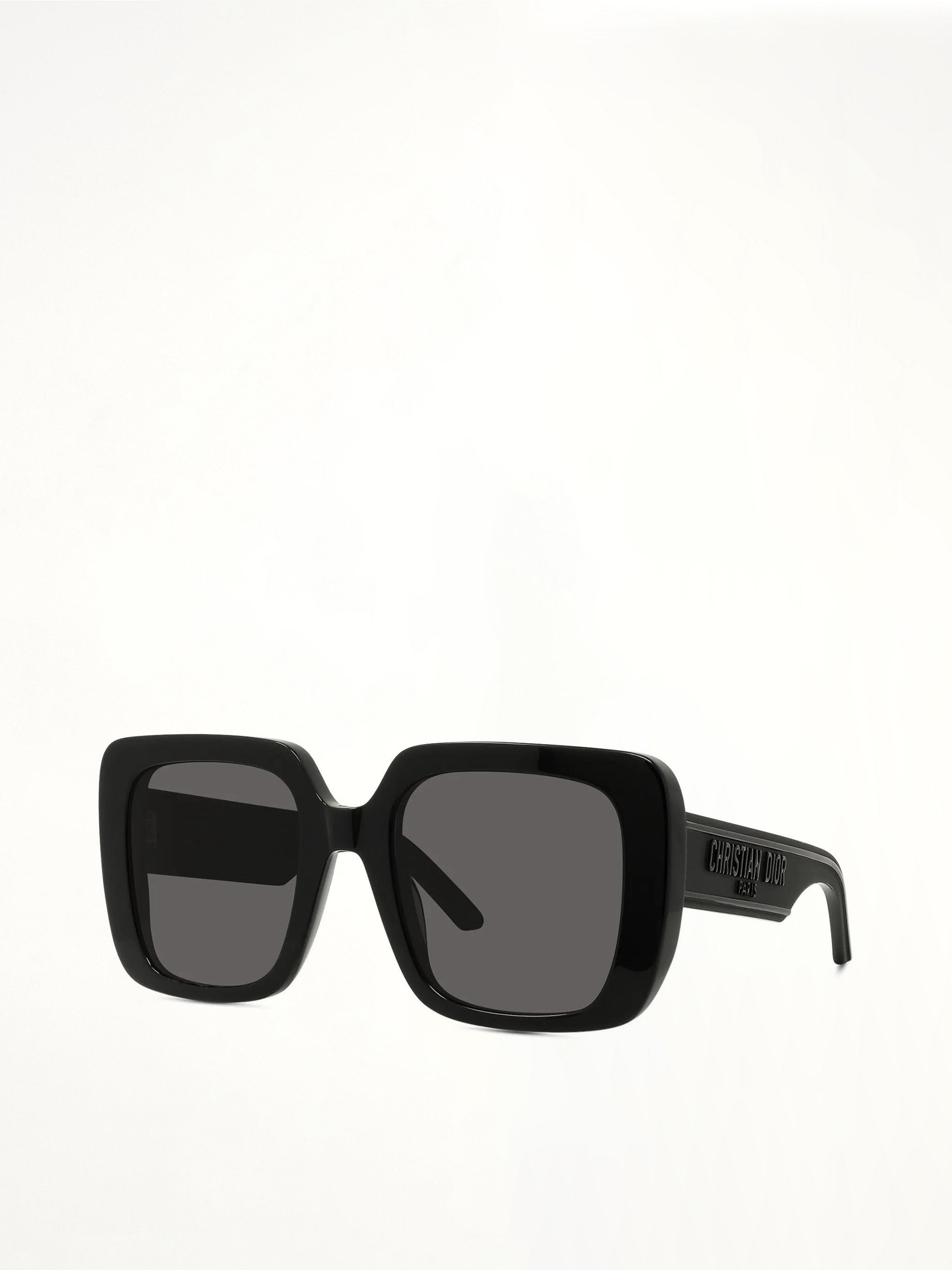 WilDior S3U 10A0 Square Sunglasses in Black
