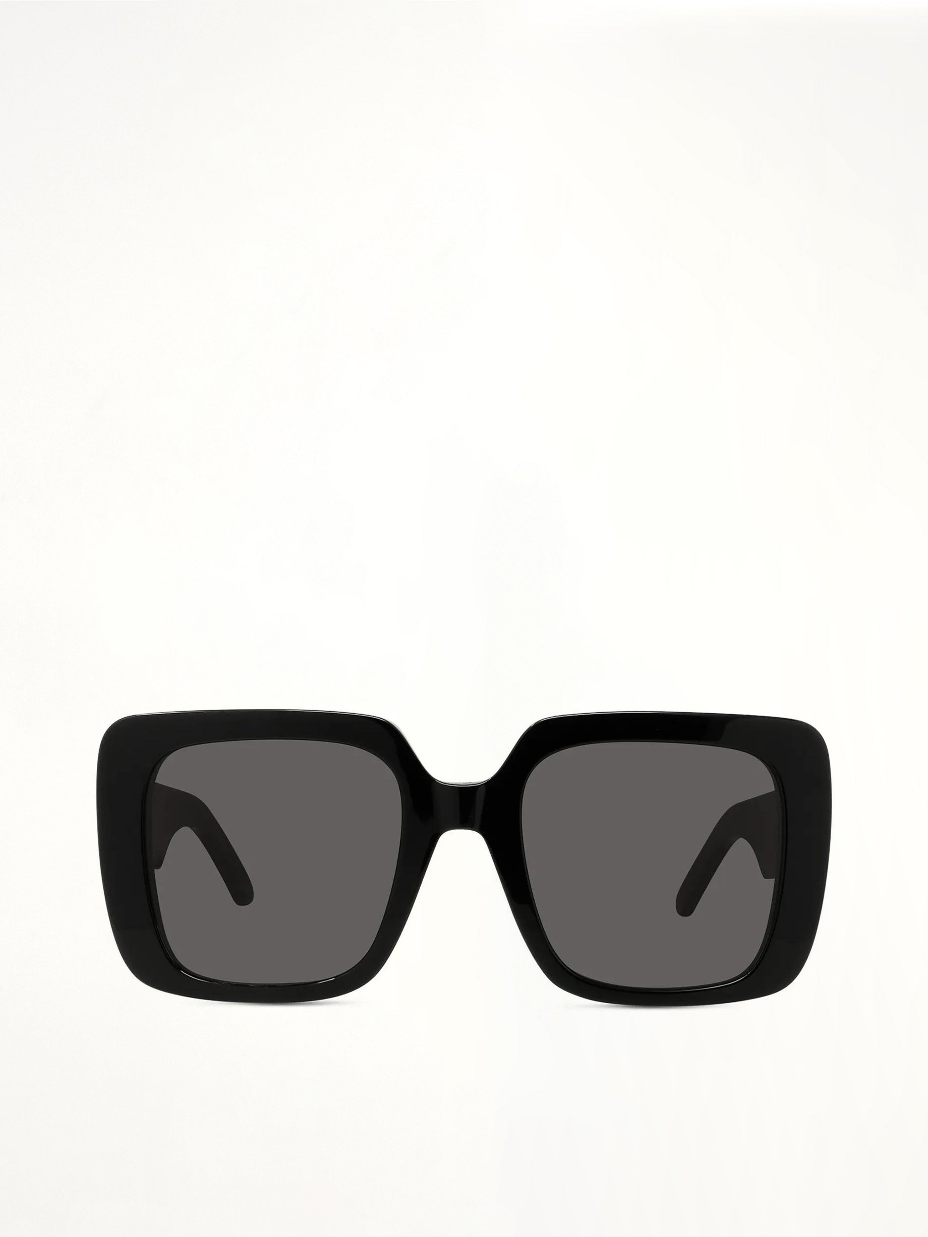 WilDior S3U 10A0 Square Sunglasses in Black