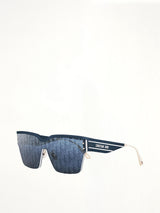 DiorClub M4U 30B800 Oblique Mask Sunglasses in Blue