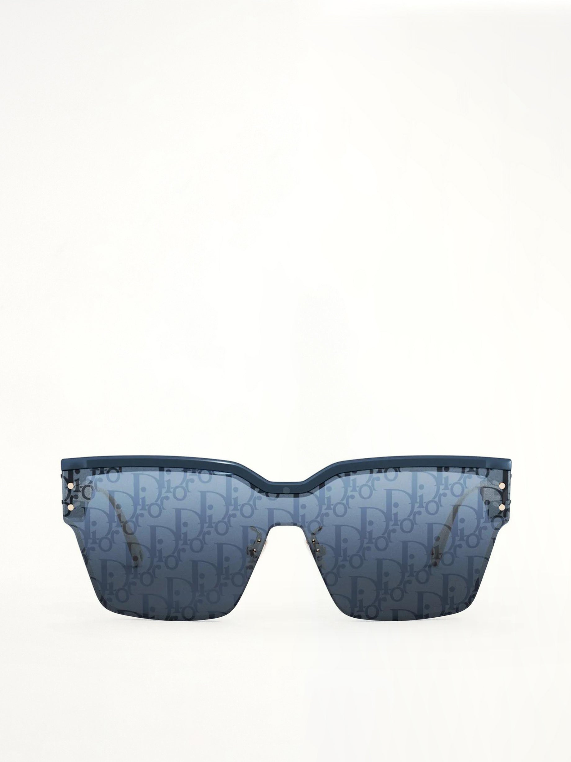 DiorClub M4U 30B800 Oblique Mask Sunglasses in Blue