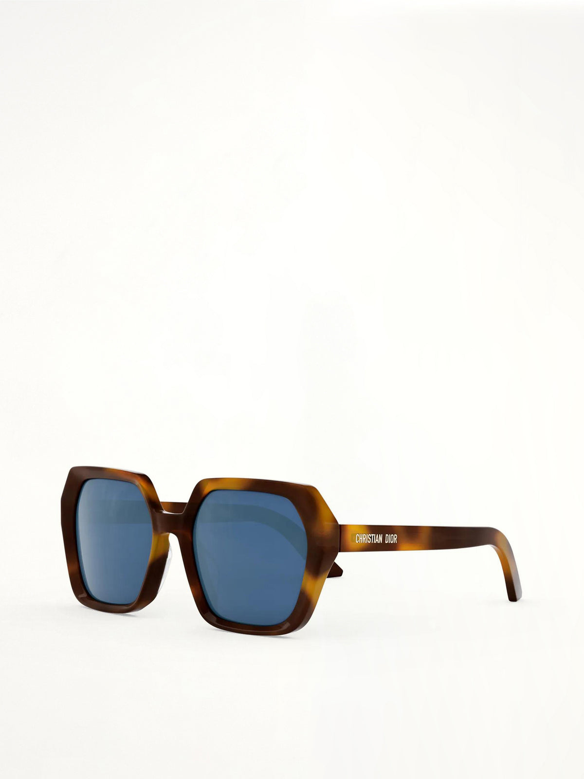 DiorMidnight S2F 26B0 Hexagon Sunglasses in Havana