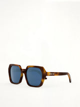 DiorMidnight S2F 26B0 Hexagon Sunglasses in Havana