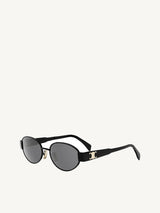 CL40235U Metal Sunglasses in Black/Gold