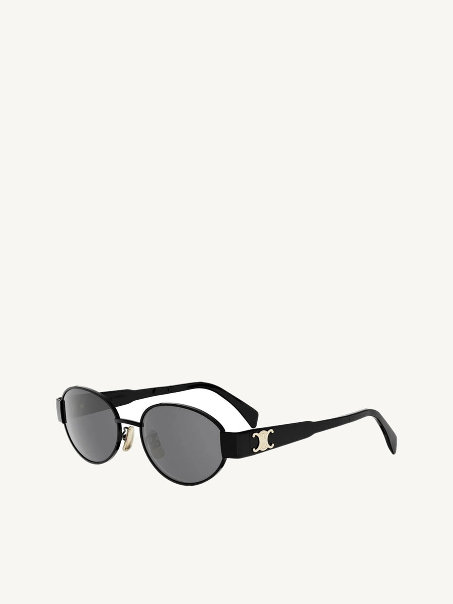 CL40235U Metal Sunglasses in Black/Gold