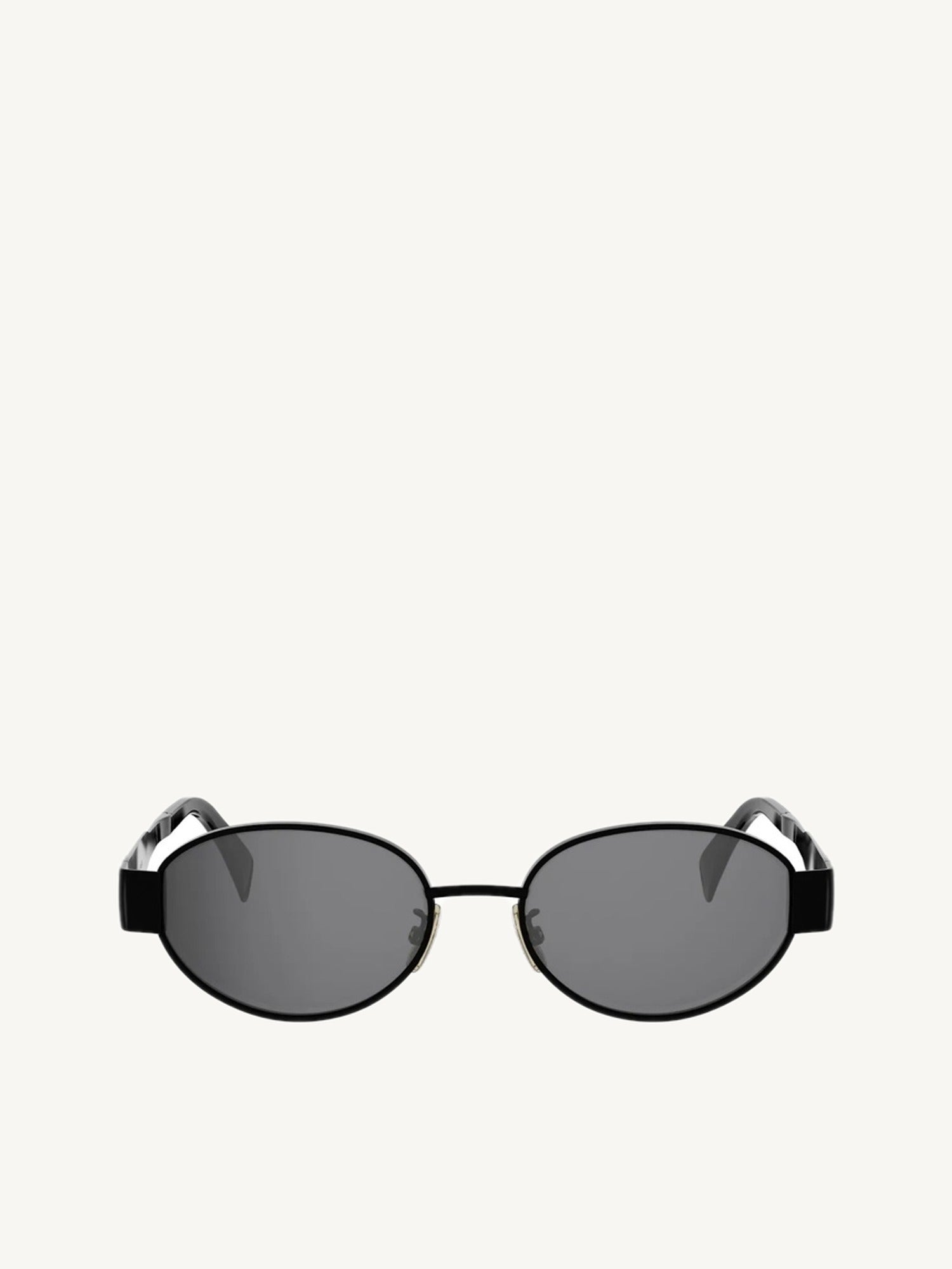 CL40235U Metal Sunglasses in Black/Gold