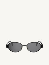 CL40235U Metal Sunglasses in Black/Gold