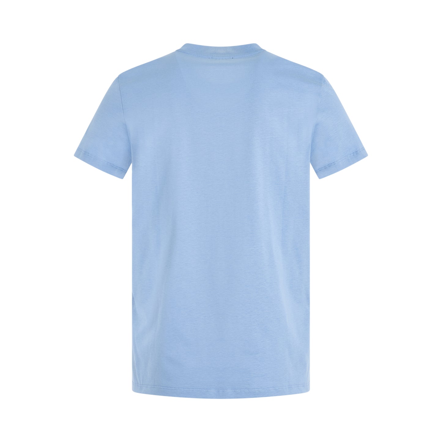 Classic Fit Flock T-Shirt in Blue/White