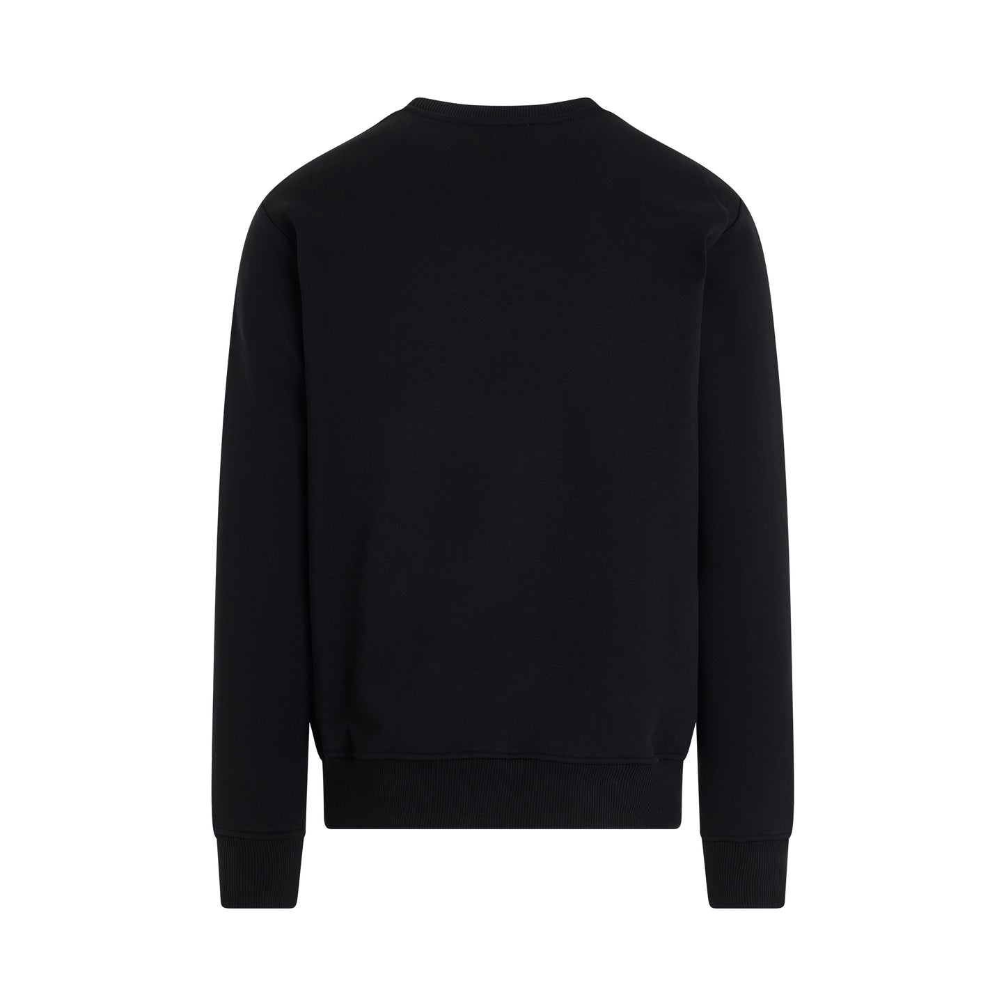 Balmain Stitch Collar Sweatshirt in Black/White