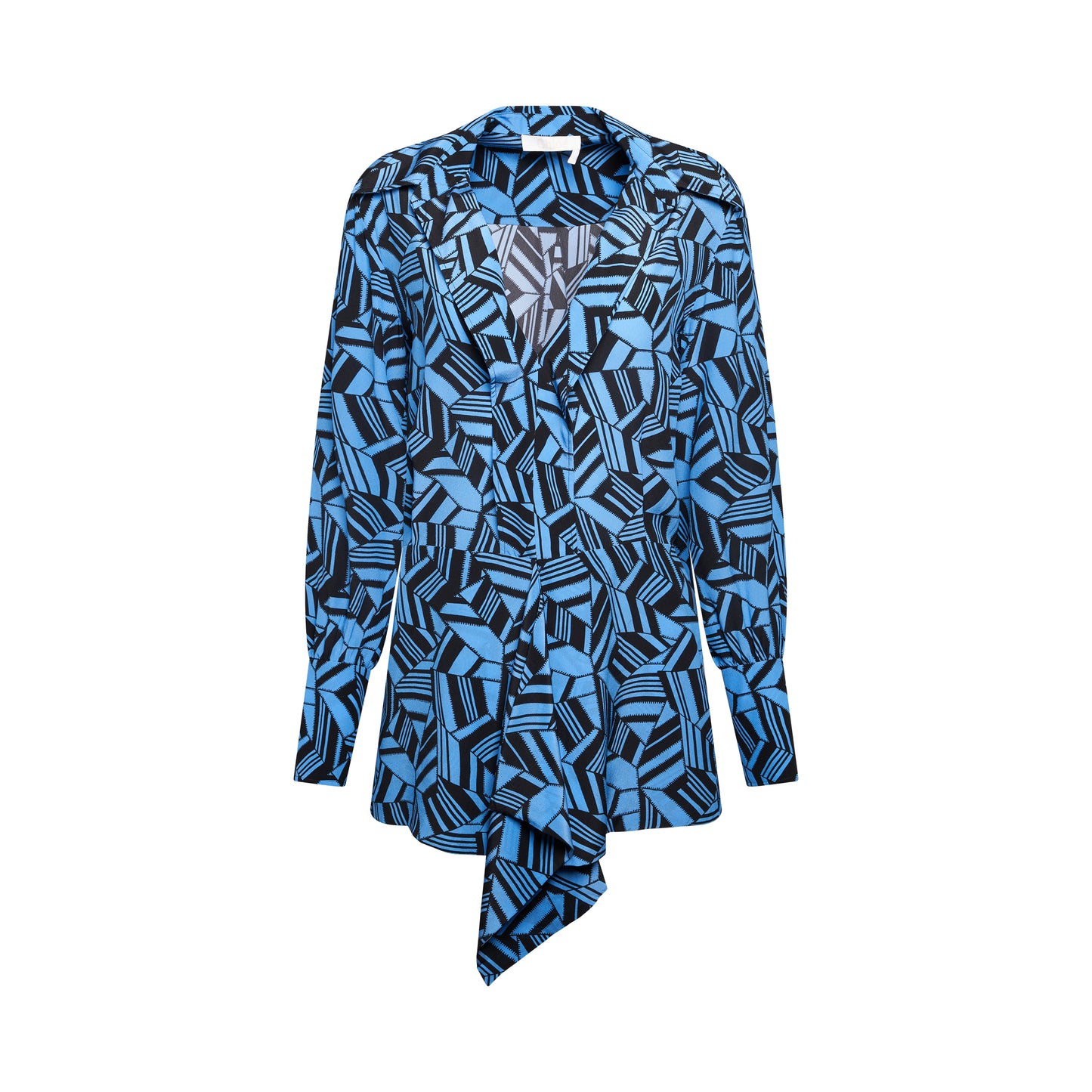 Geo Print Shirt in Blu