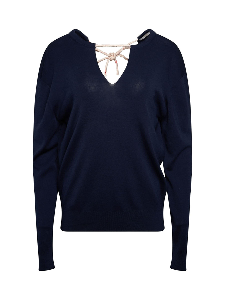 Knit Pullover in Navy