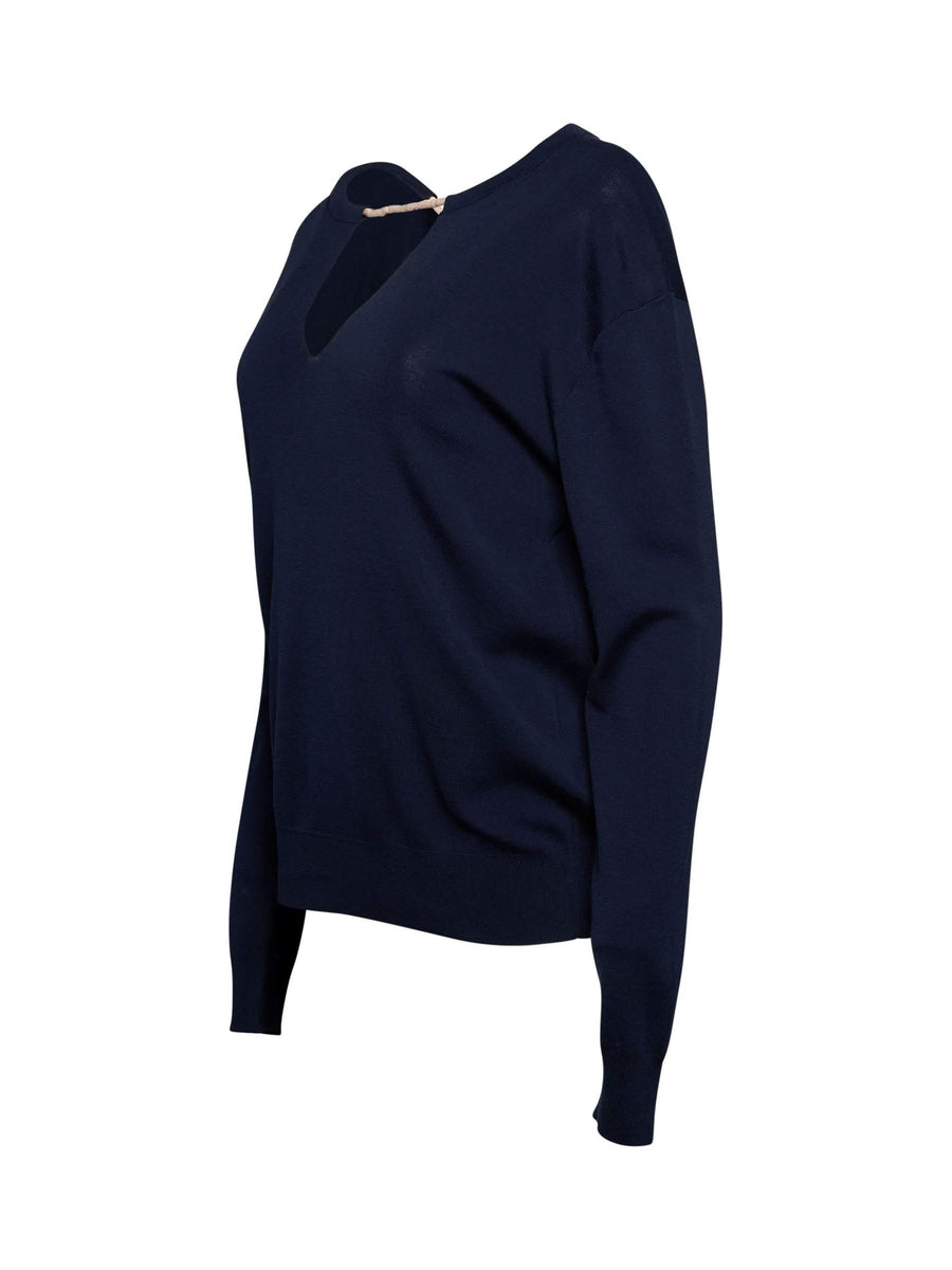 Knit Pullover in Navy