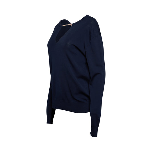 Chloe Knit Pullover Navy