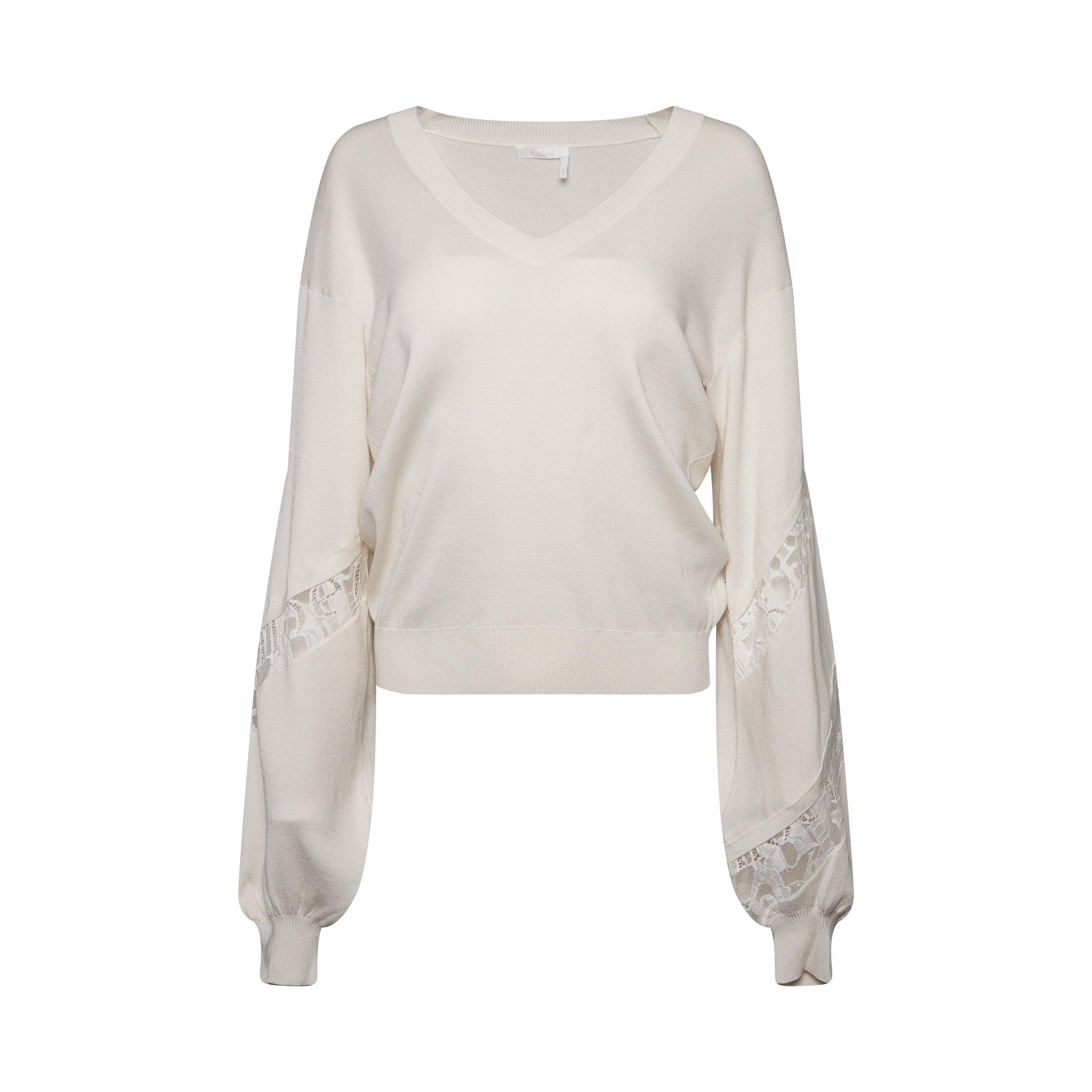 Chloe Knit Pullover in Milk