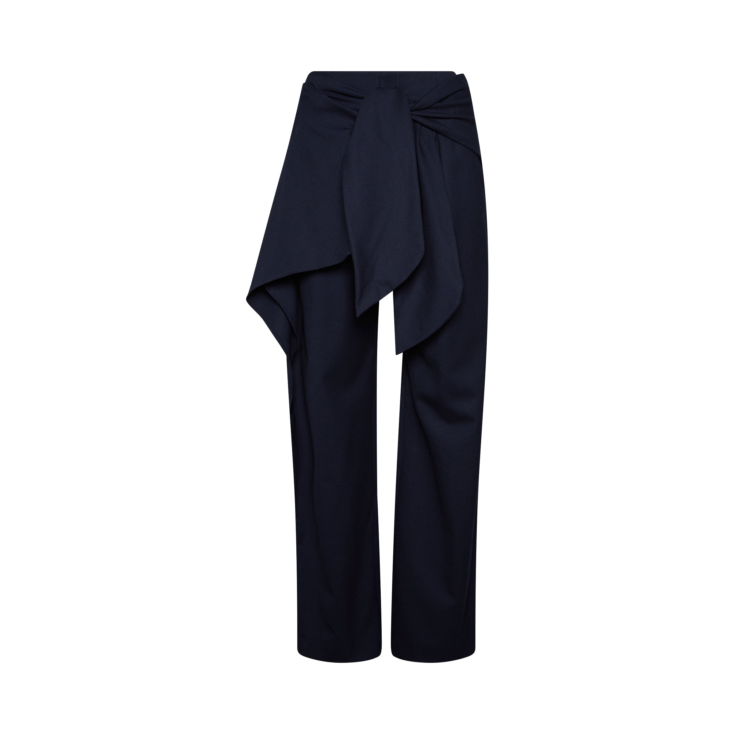 Wool Pant in Navy