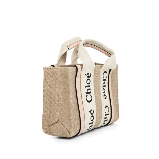 Mini Woody Tote Bag in Cement Pink