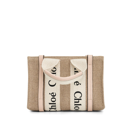 Mini Woody Tote Bag in Cement Pink