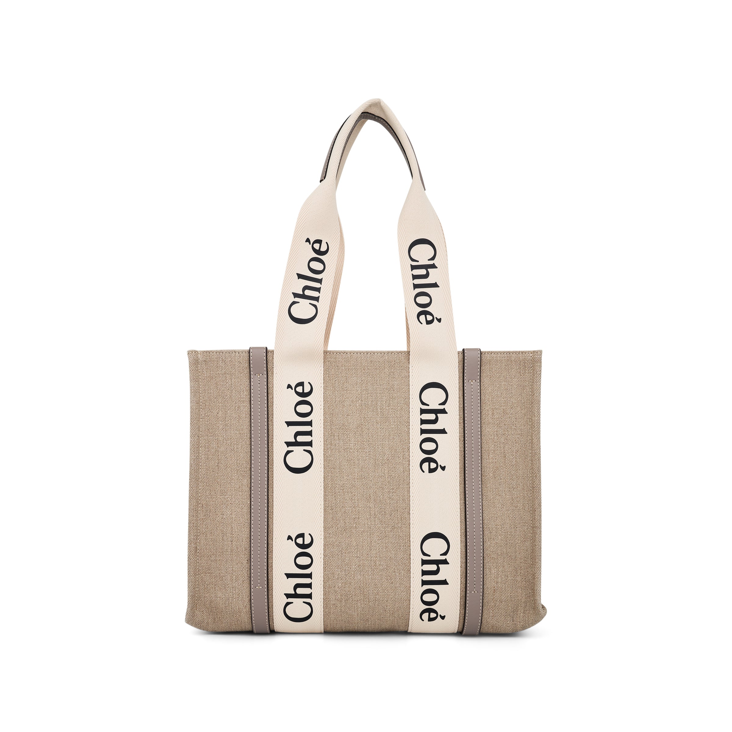 Medium Woody Tote Bag in Musk Grey