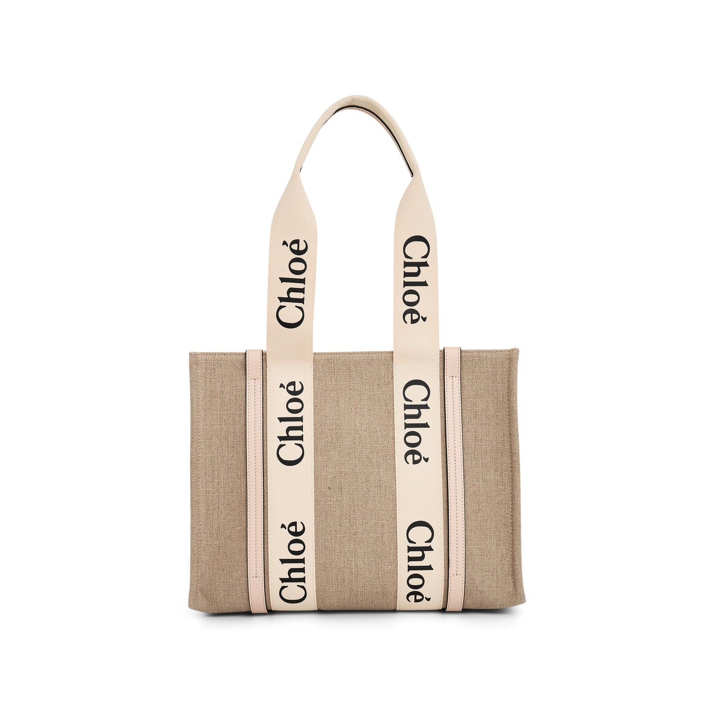 Medium Woody Tote Bag in Cement Pink