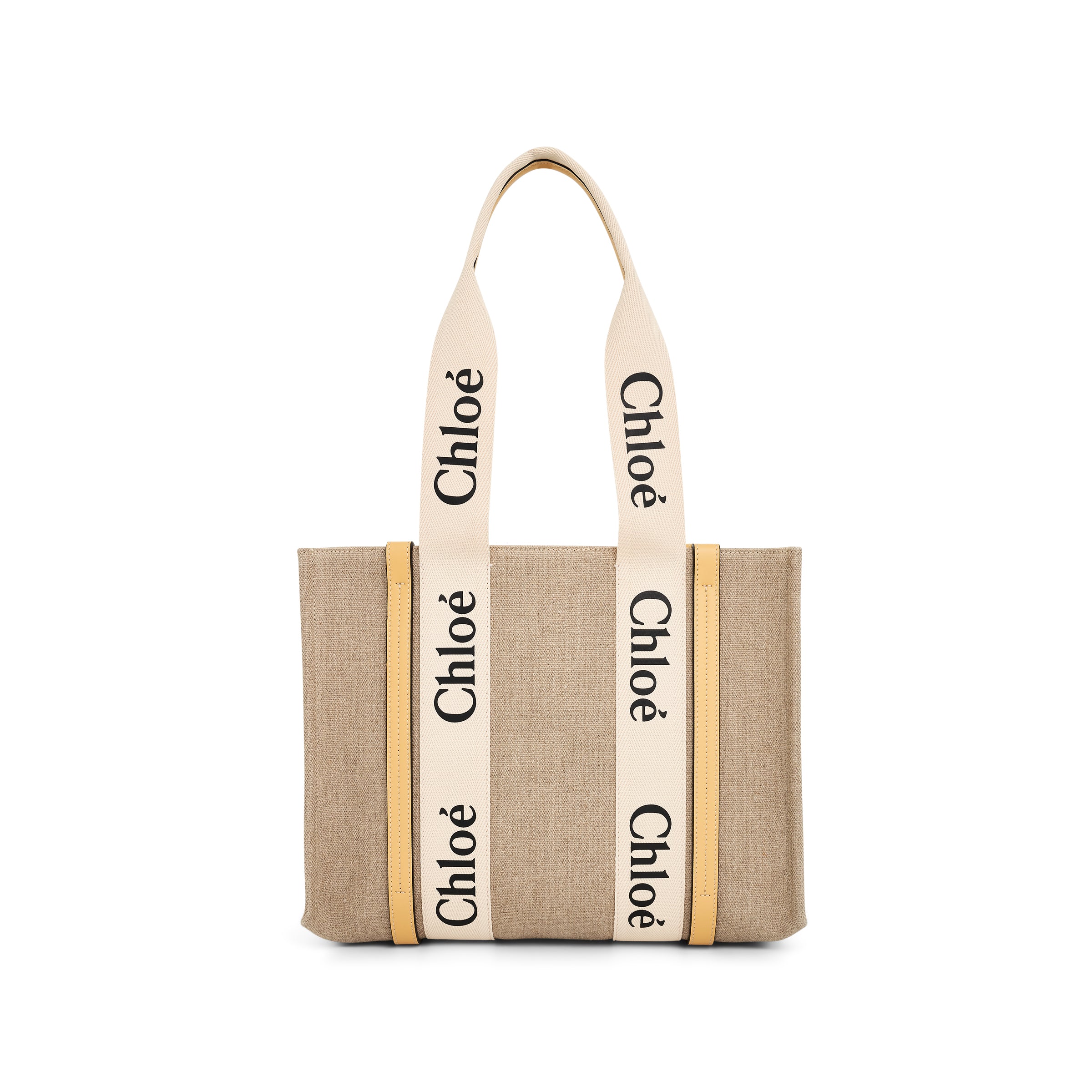 Medium Woody Tote Bag in Honey Gold