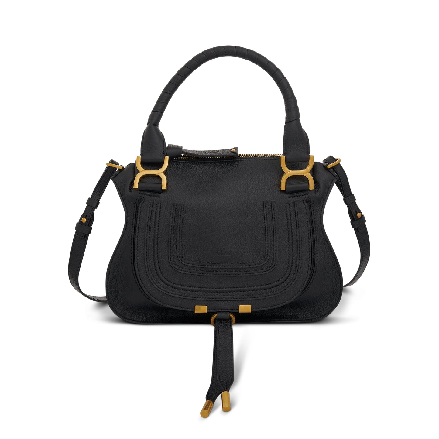 Marcie Small Double Carry Bag in Black