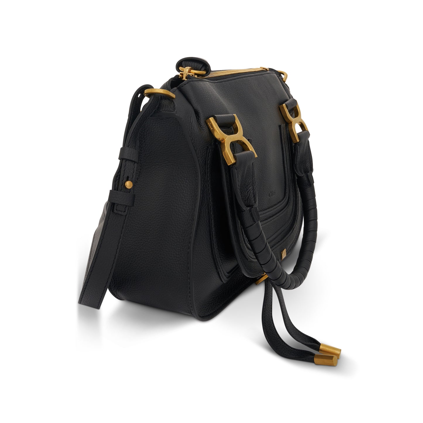 Marcie Small Double Carry Bag in Black