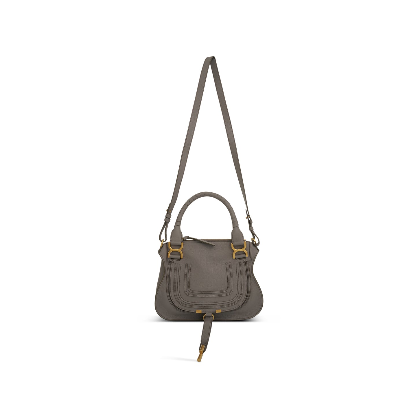 Marcie Small Double Carry Bag in Cashmere Grey