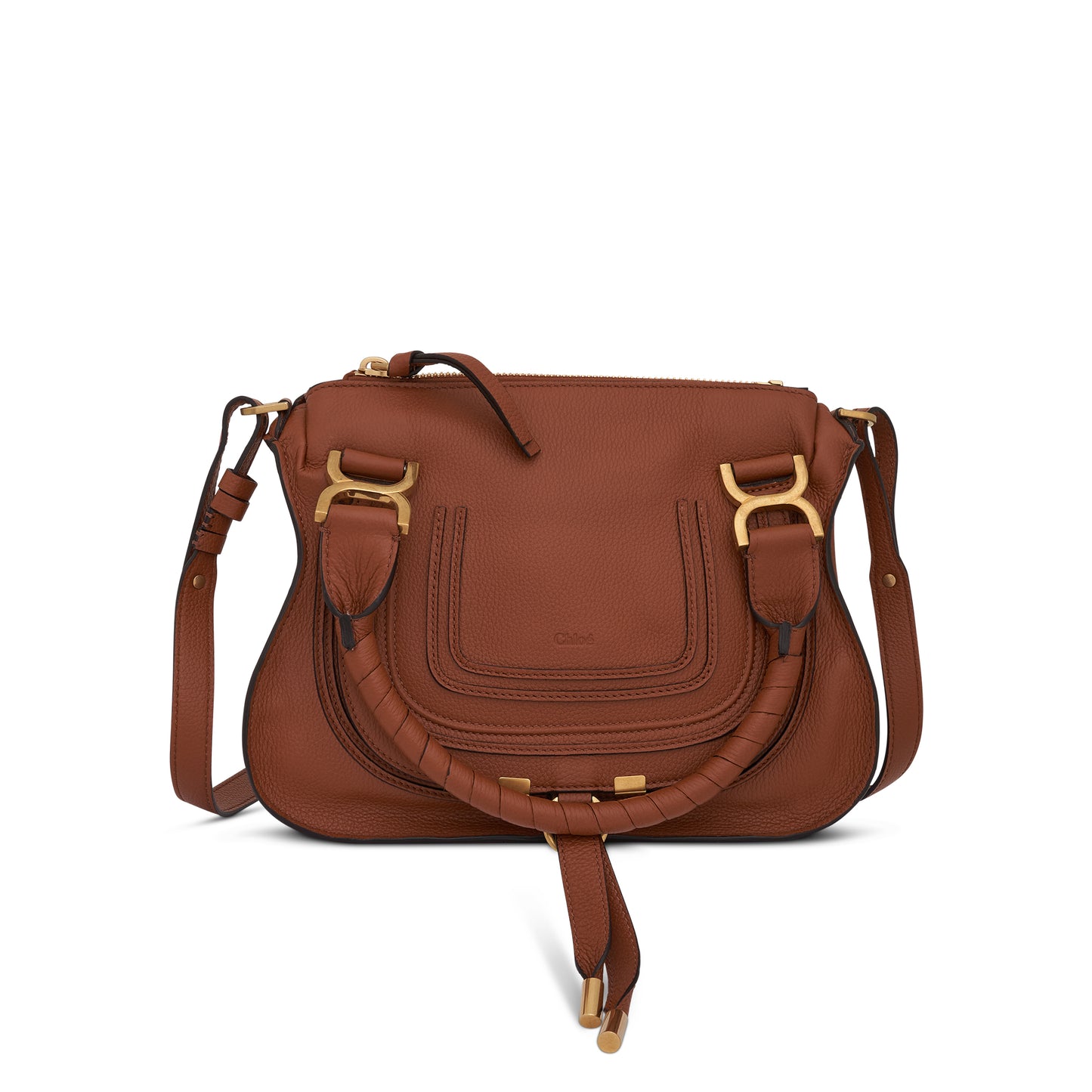 Marcie Mini Double Carry Bag in Tan