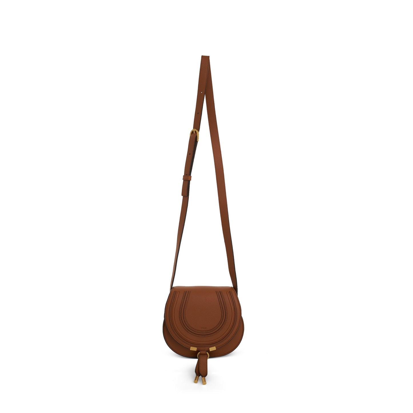 Marcie Small Saddle Bag in Tan