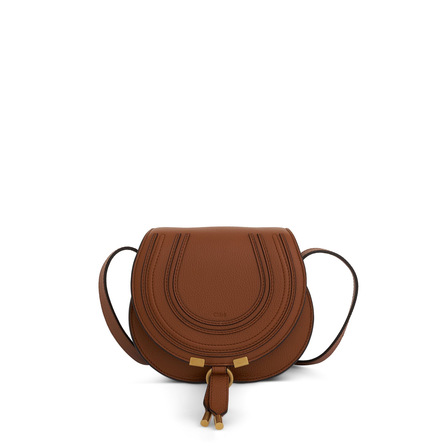 Marcie Small Saddle Bag in Tan