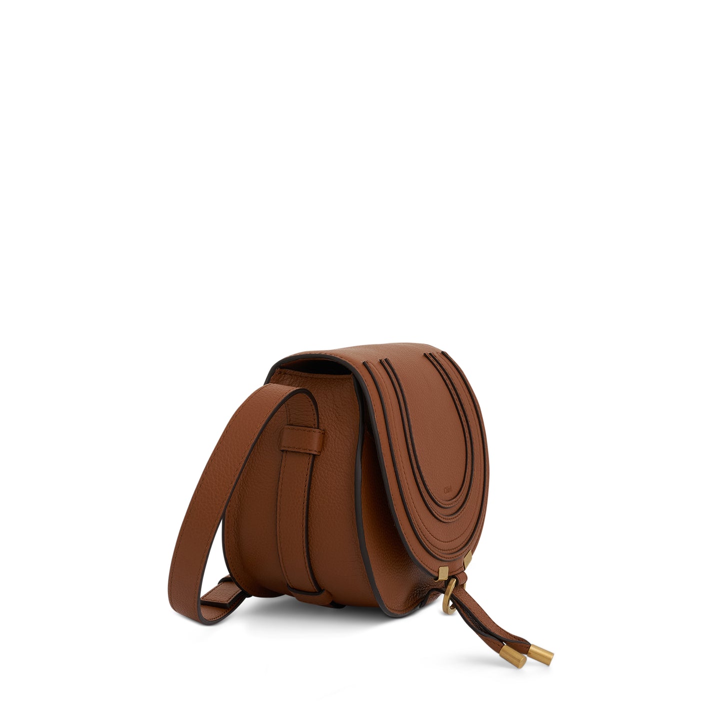 Marcie Small Saddle Bag in Tan