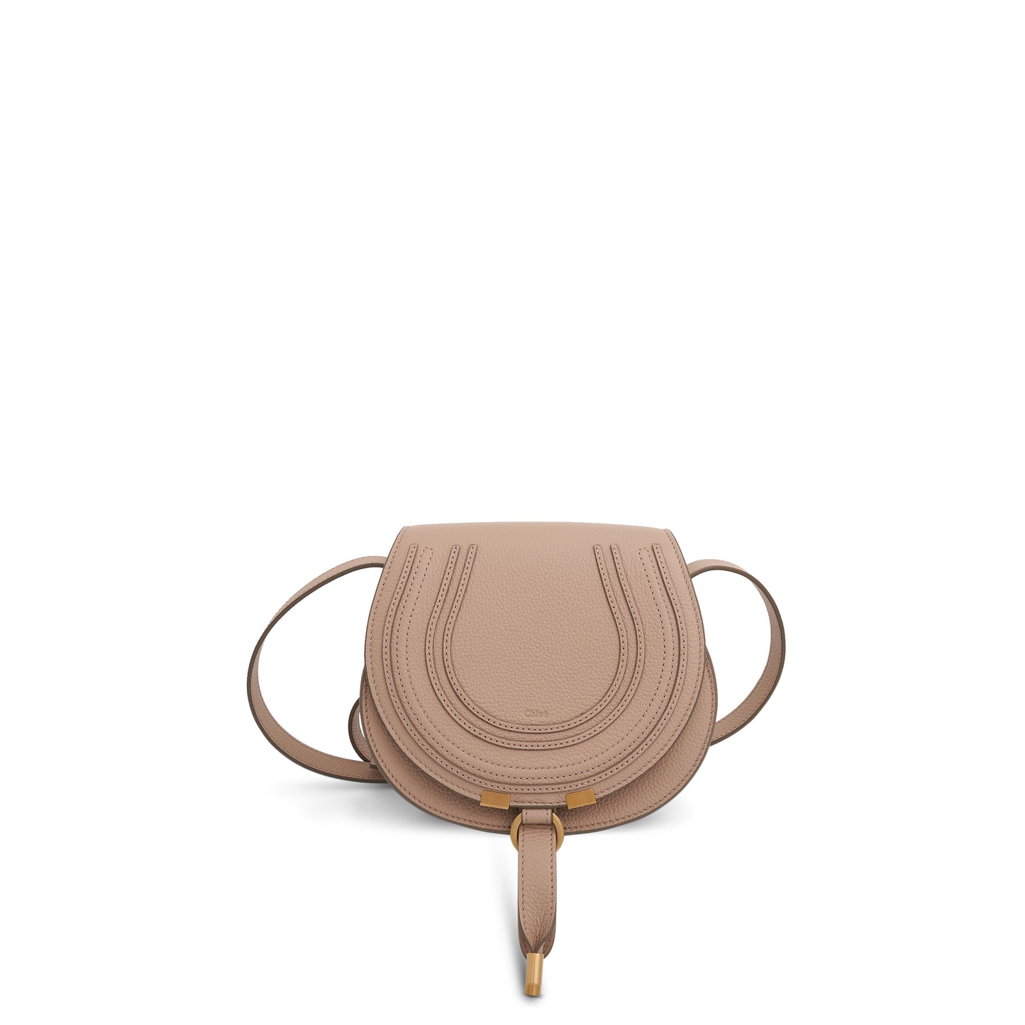 Marcie Small Saddle Bag in Nomad Beige