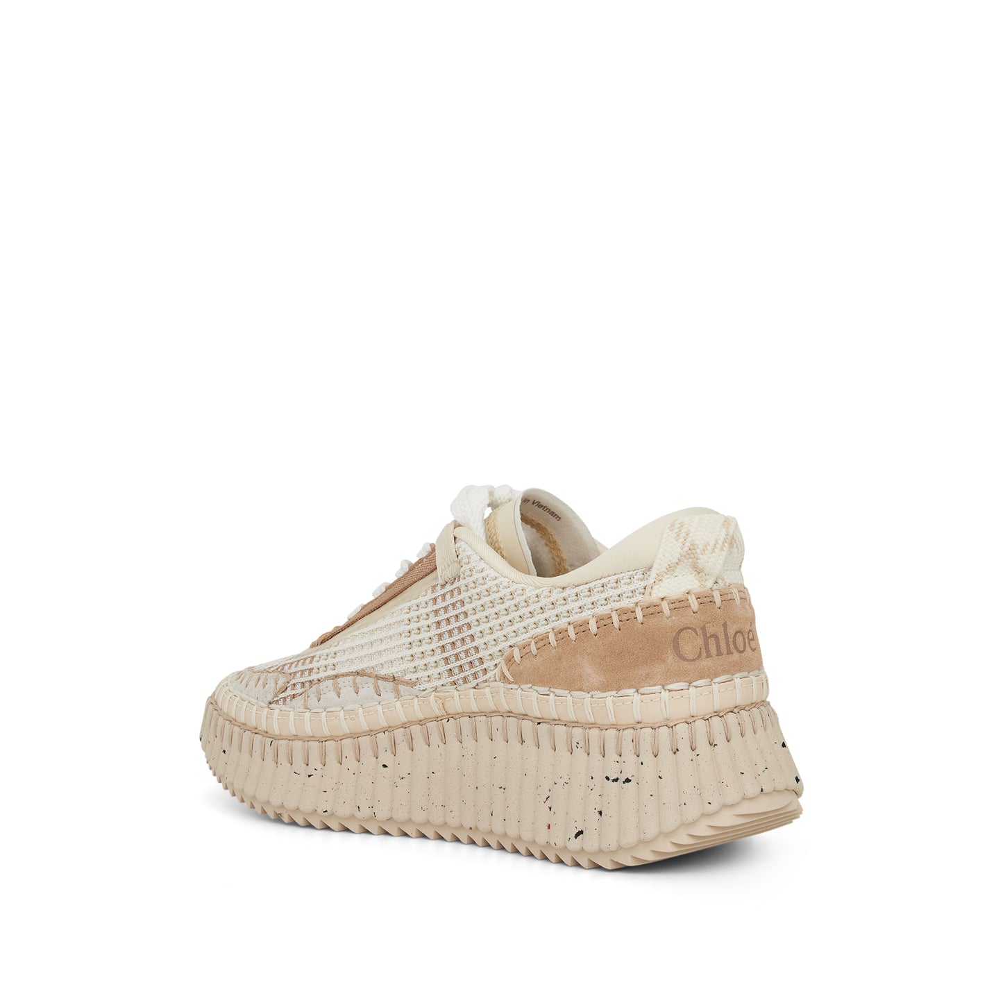 Nama Recycled Mesh Sneaker in Pearl Beige