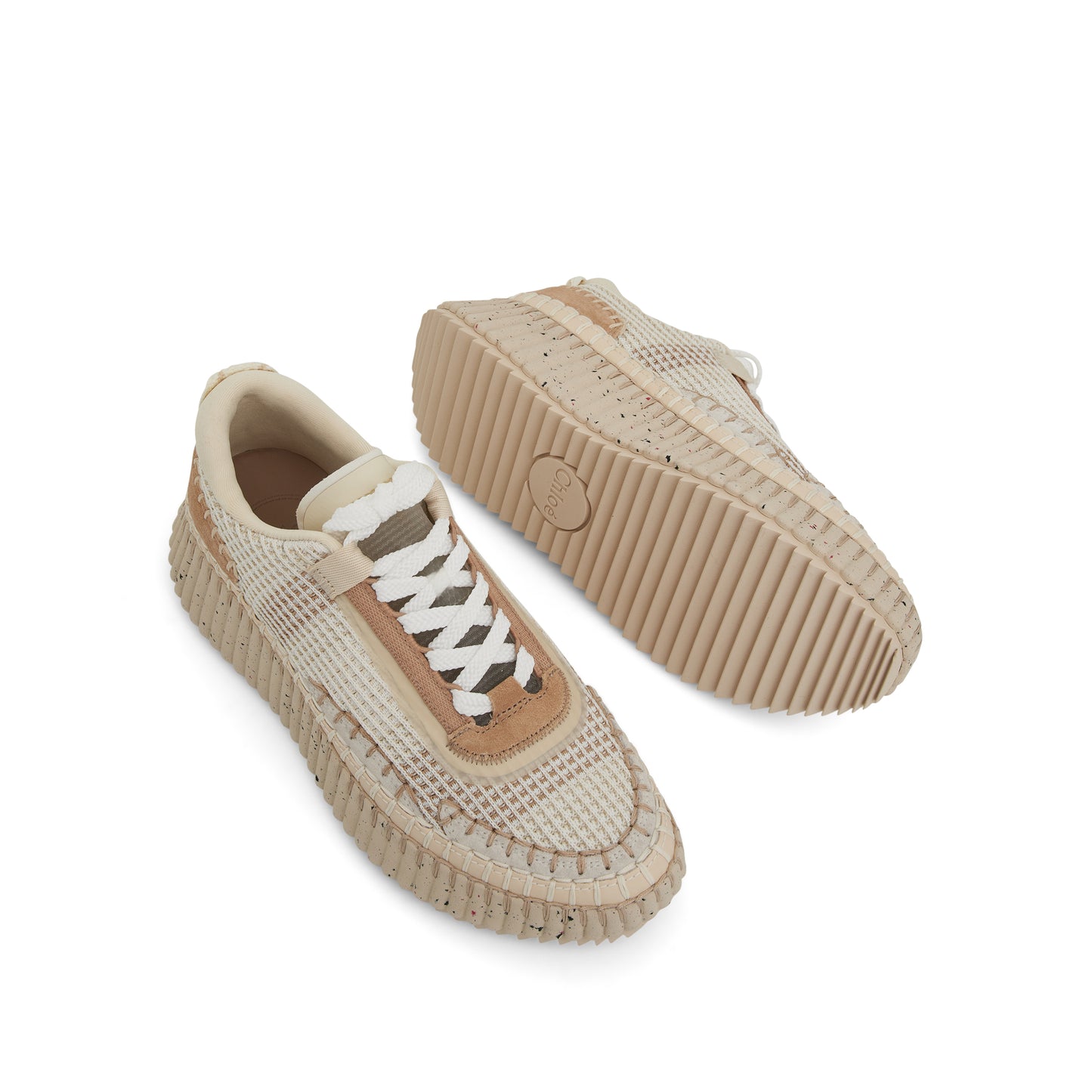 Nama Recycled Mesh Sneaker in Pearl Beige