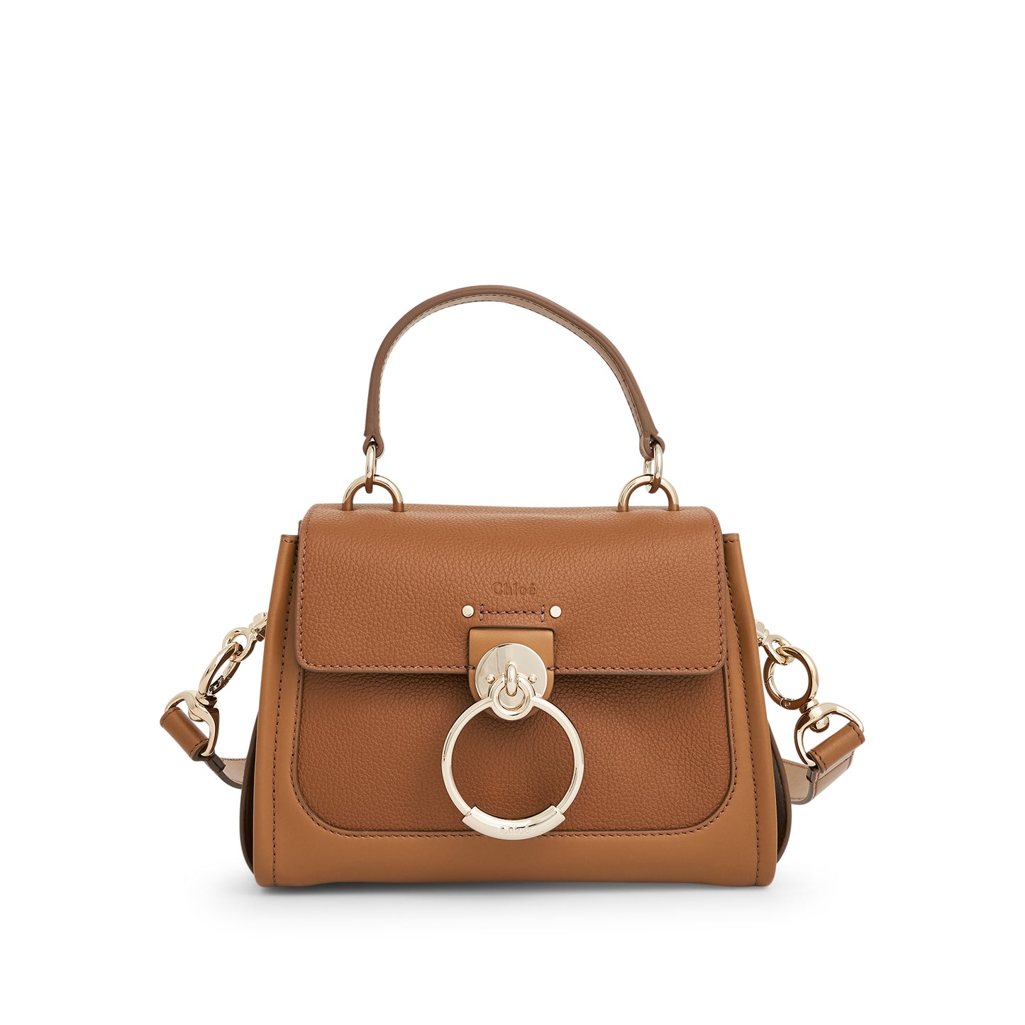 Chloe Mini Tesse Day Bag in Pottery Brown